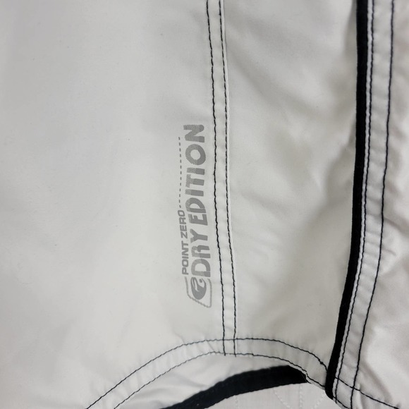 Point Zero Mens Trunk Shorts White Dry Edition Elastic Waist Drawstring Swimwear - Picture 3 of 3